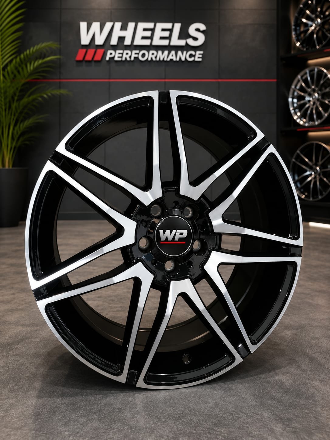 LLANTAS 19" V BLACK POLISHED